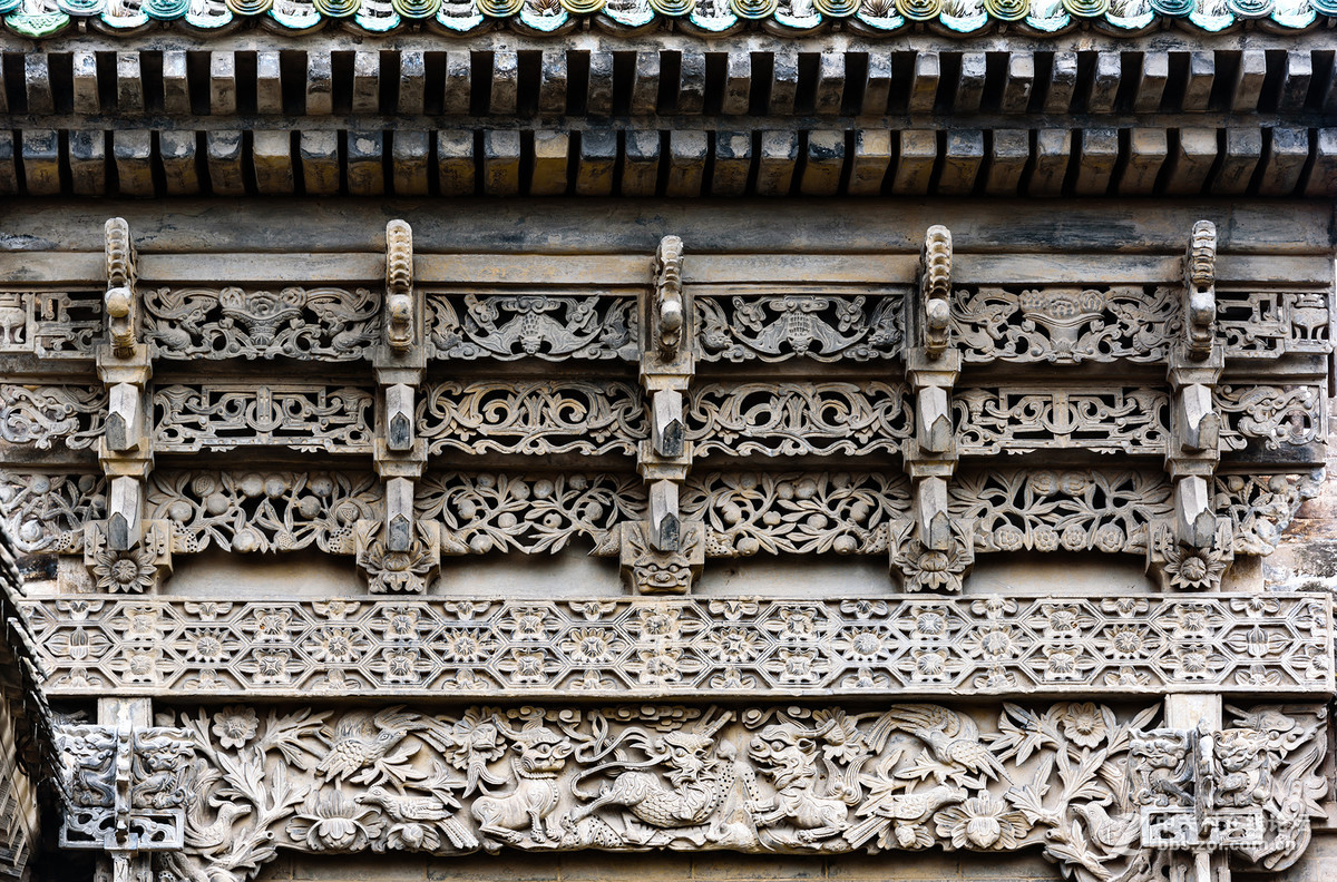 山西省李家大院三雕艺术第一集砖雕艺术