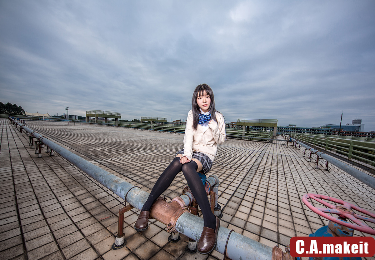 《同一天空下II——蔚蓝的交响诗》——广角外拍灯人像