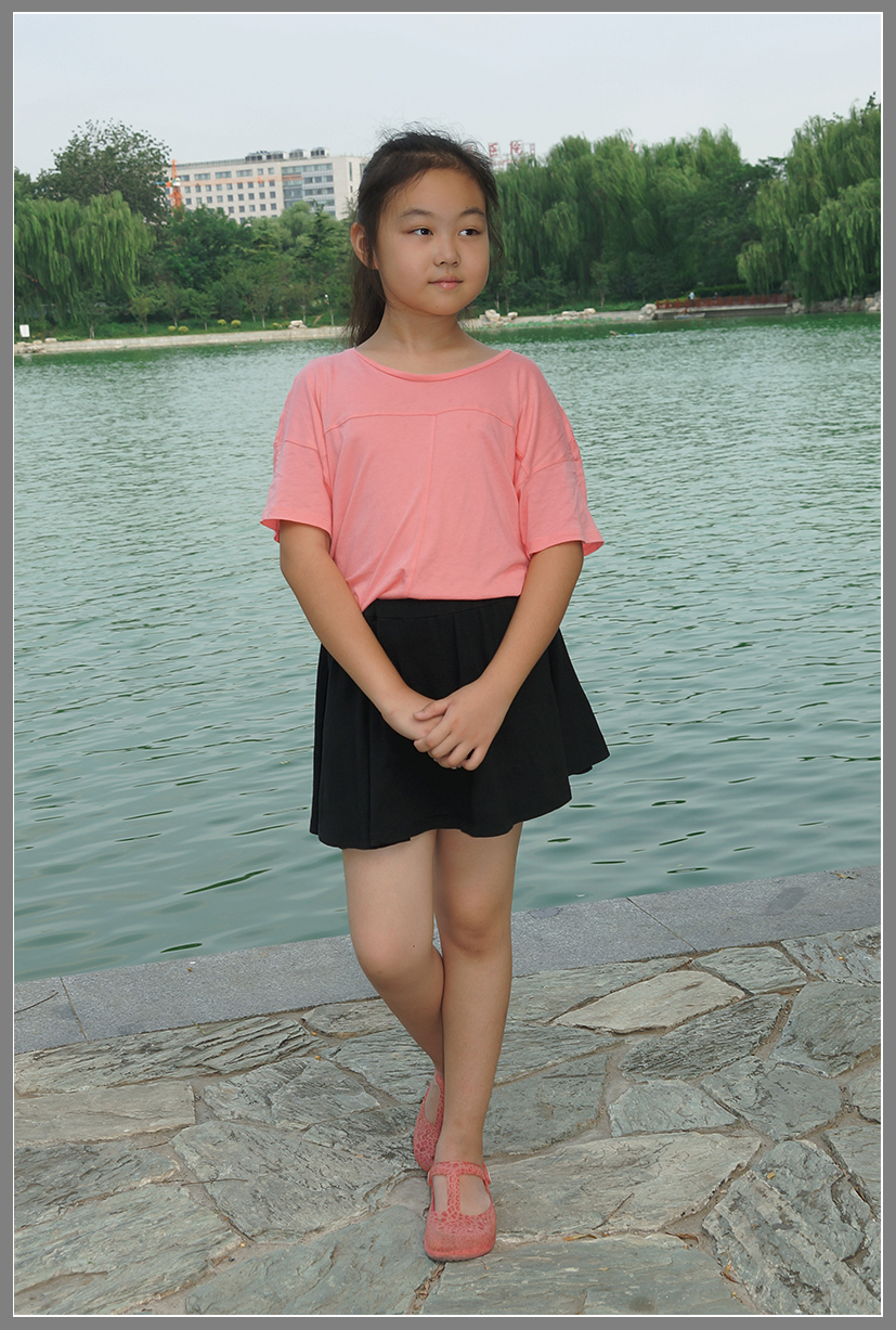 娃娃欢笑玉渊潭nex6拍摄