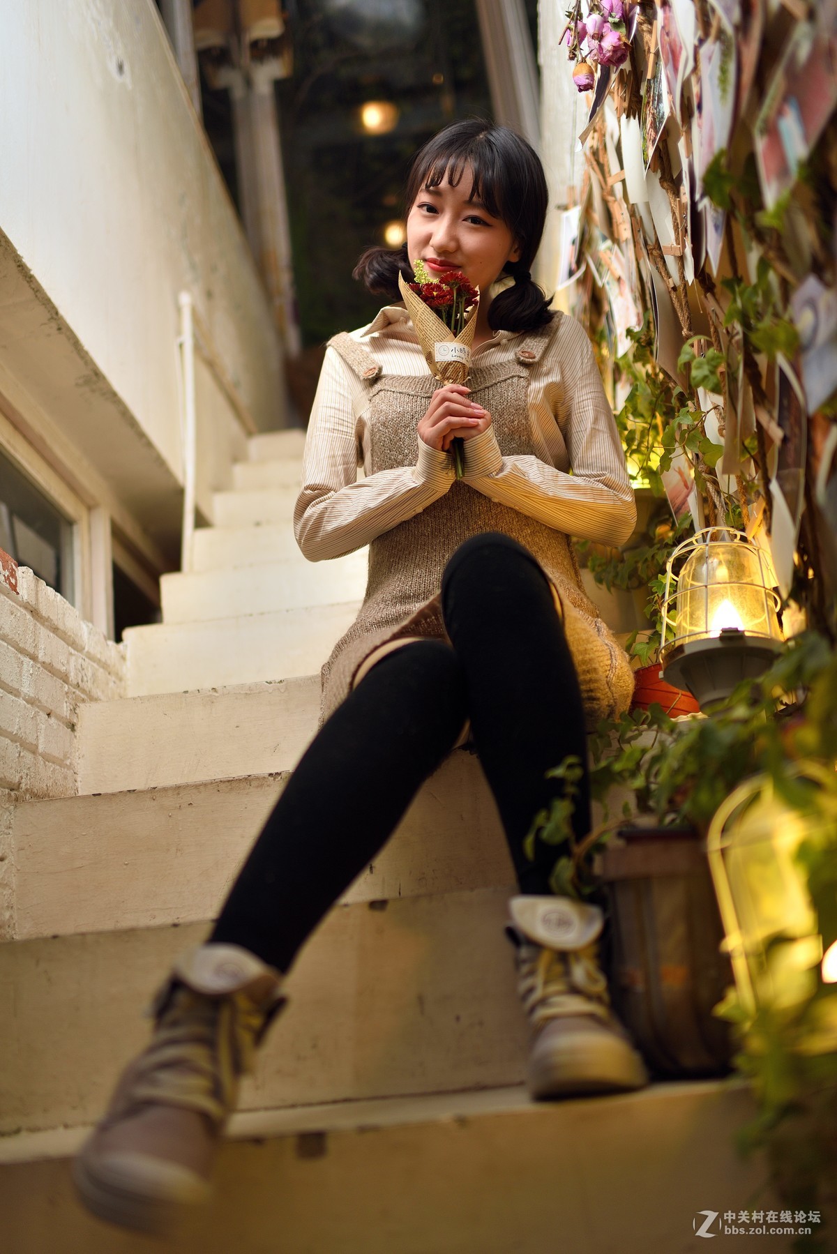 尼康35 1.4g小时光咖啡厅美女人像