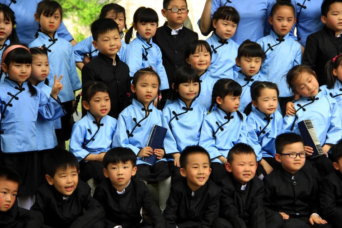 一群萌娃来照相