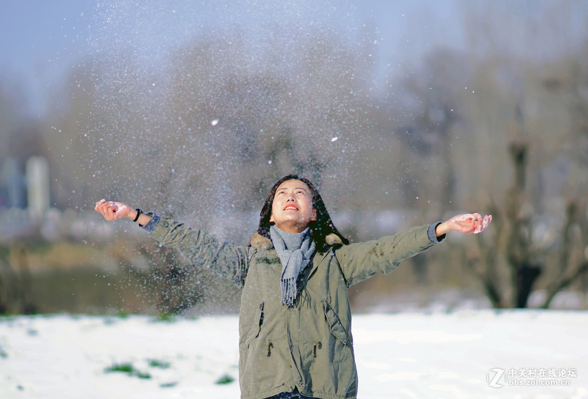 雪地人像a99加T*135mm/1.8za