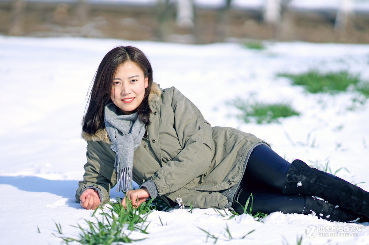 雪地人像a99加T*135mm/1.8za