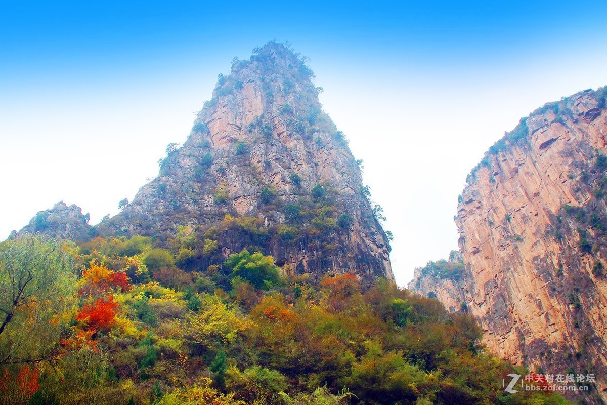 山西壶关-太行山之旅-红叶似火的红豆峡