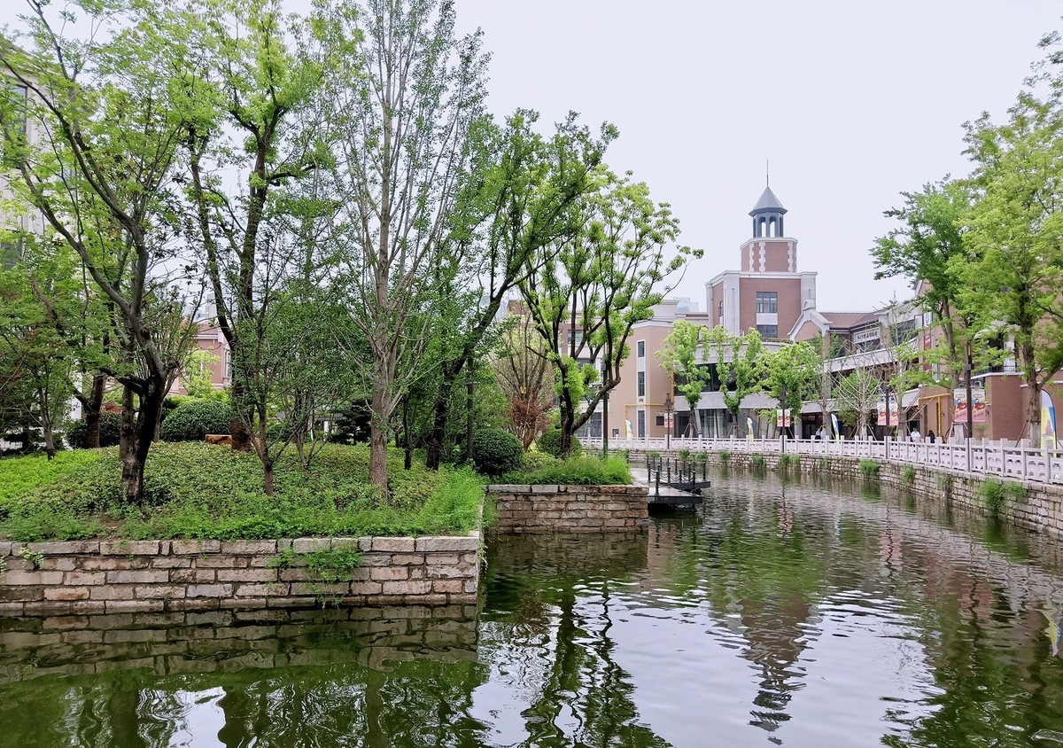 上海市嘉定西云楼商业街景