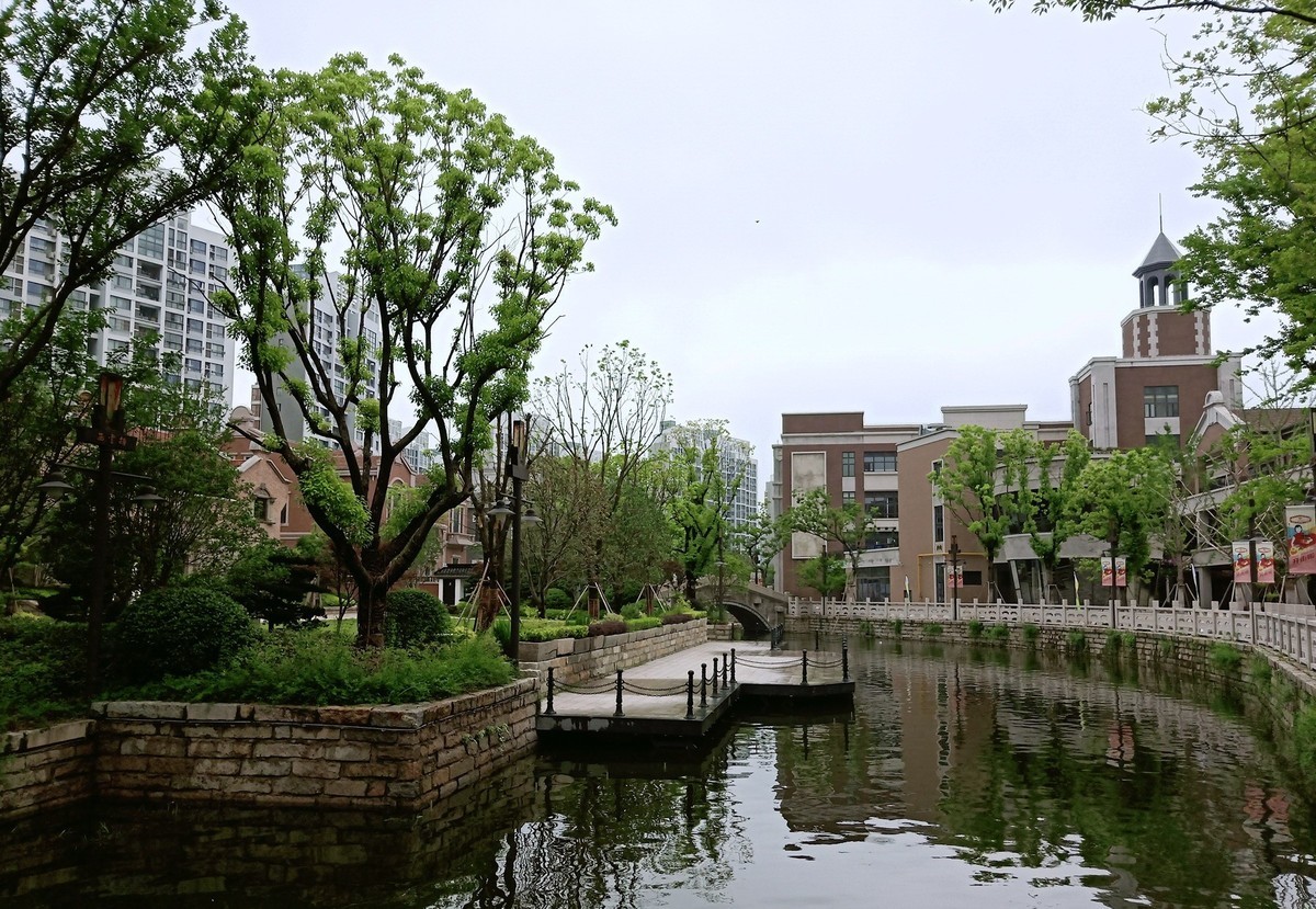 上海市嘉定西云楼商业街景