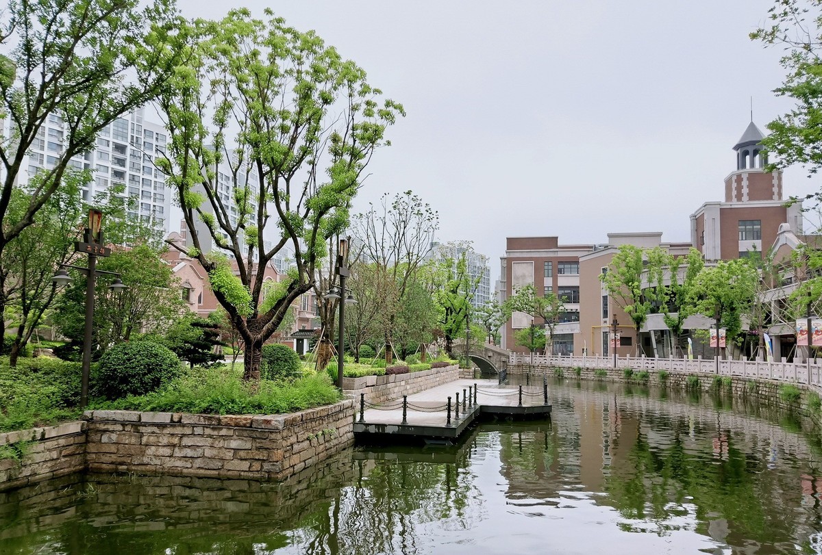 上海市嘉定西云楼商业街景