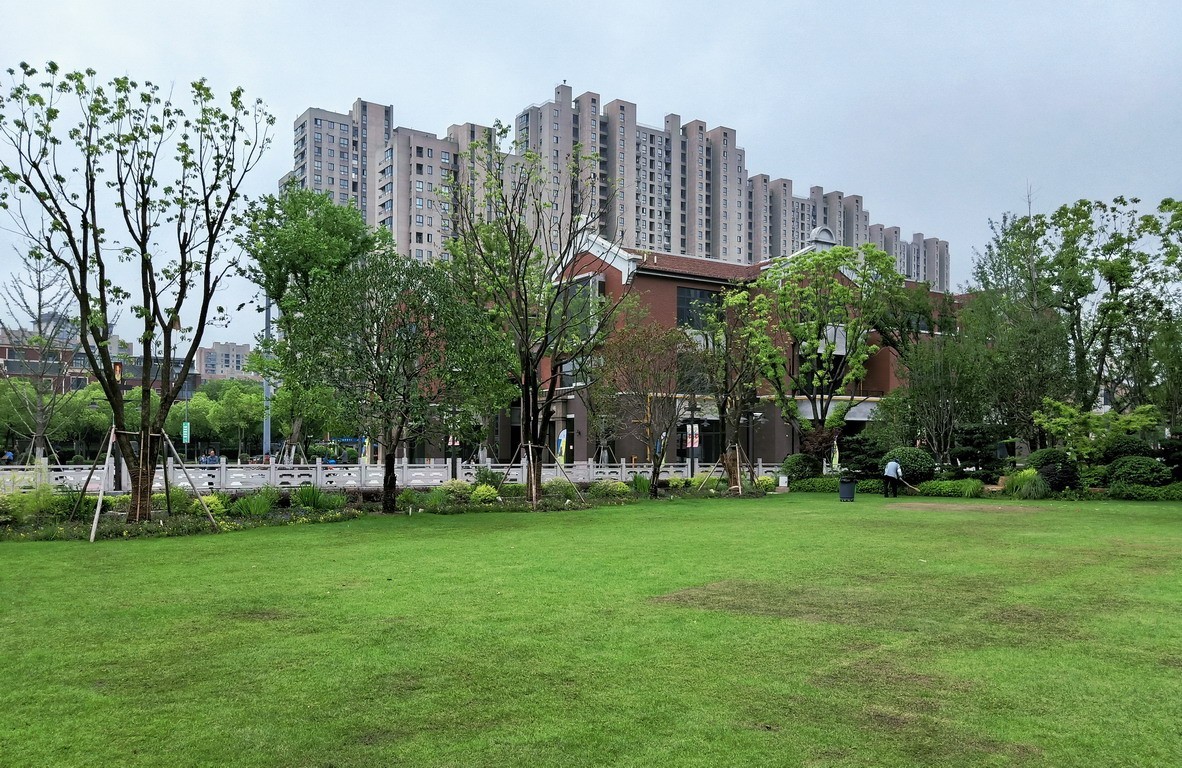 上海市嘉定西云楼商业街景