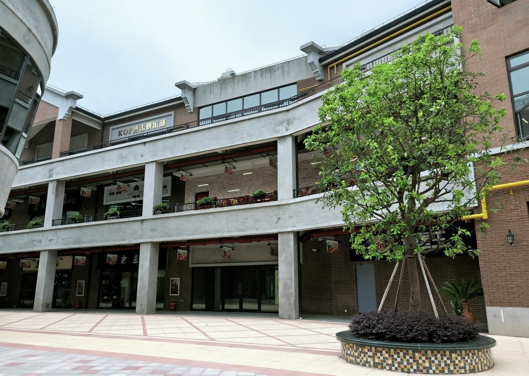 上海市嘉定西云楼商业街景