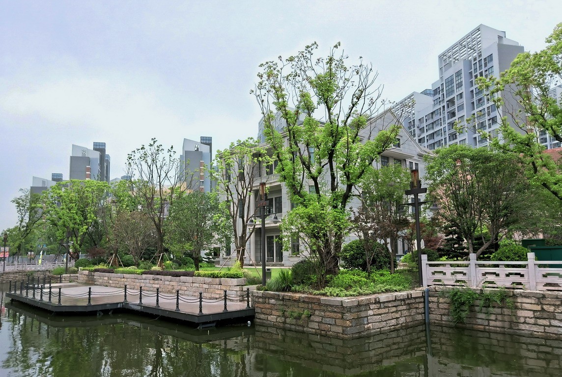 上海市嘉定西云楼商业街景