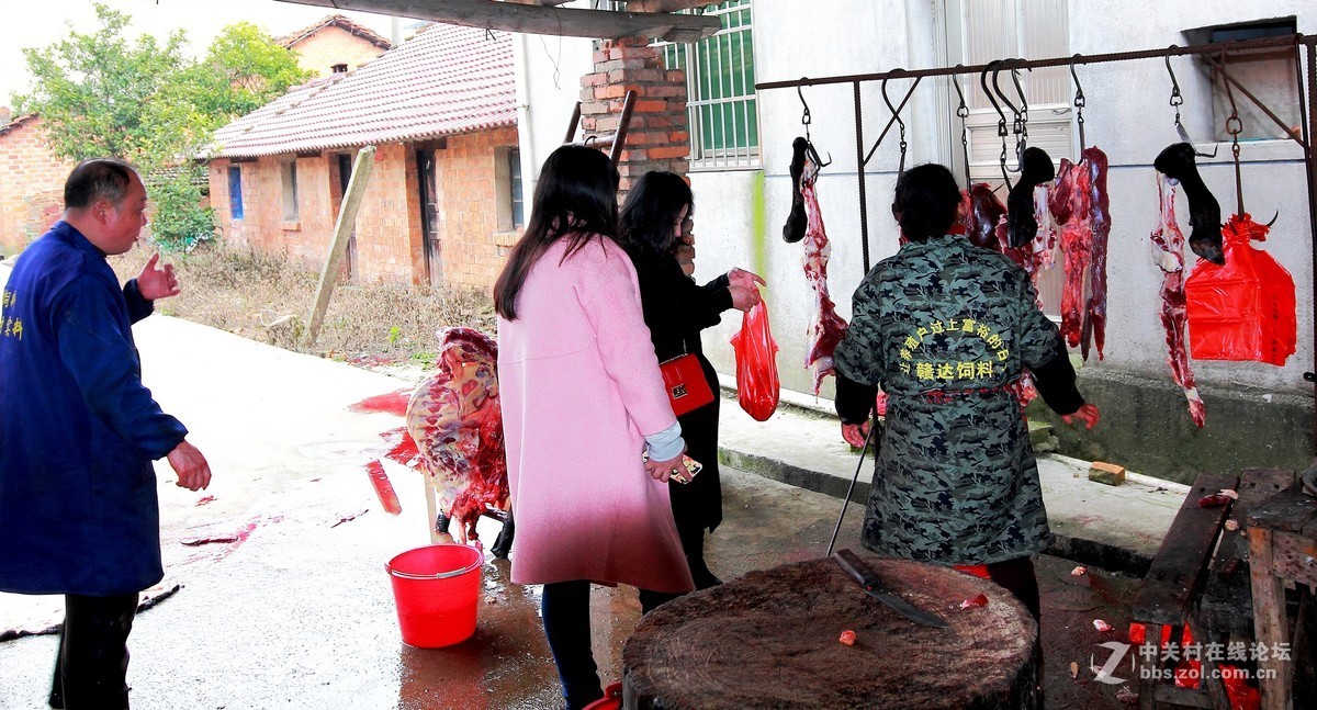 杀猪宰牛，红红火火过大年纪实3。