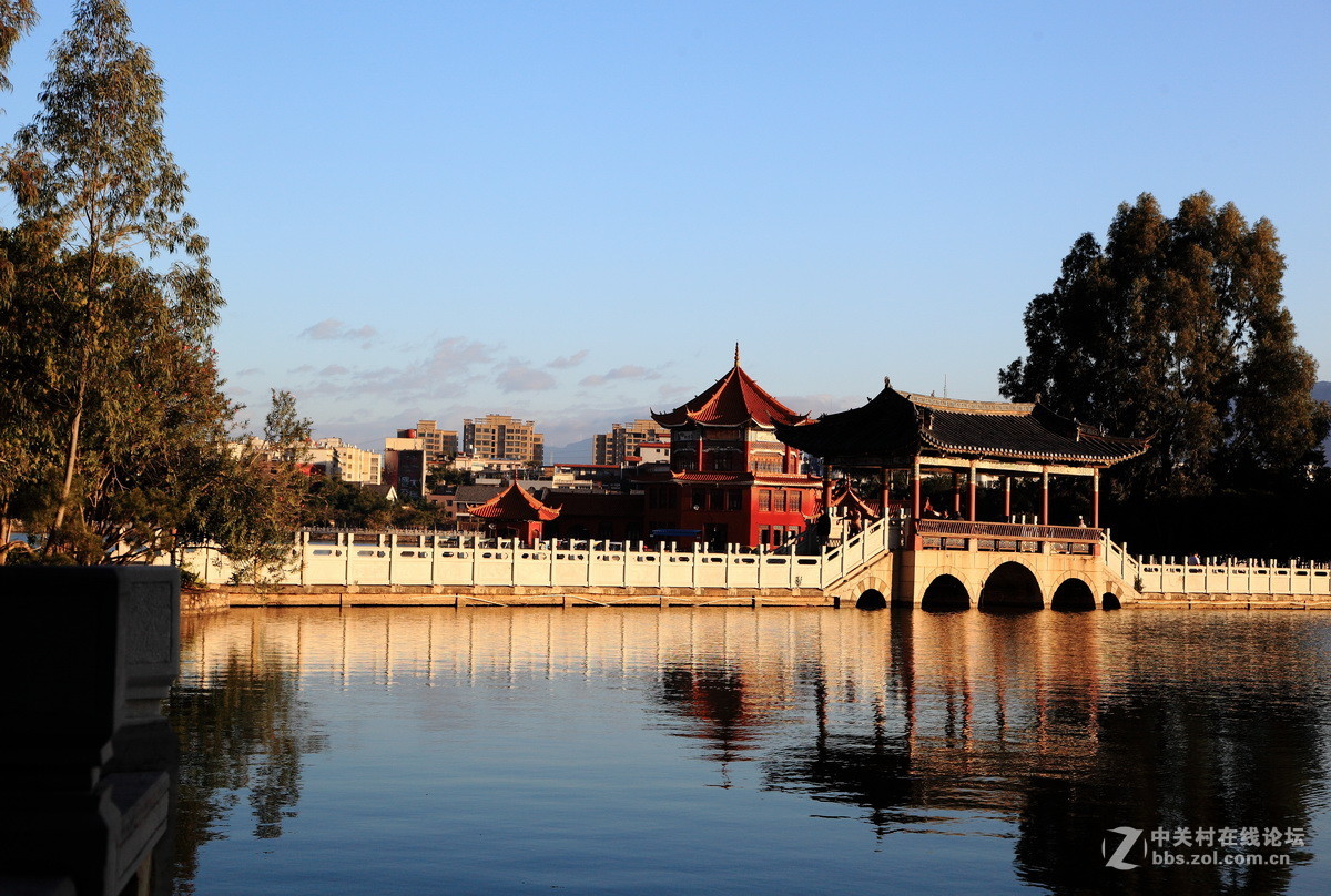 蒙自南湖的早晨