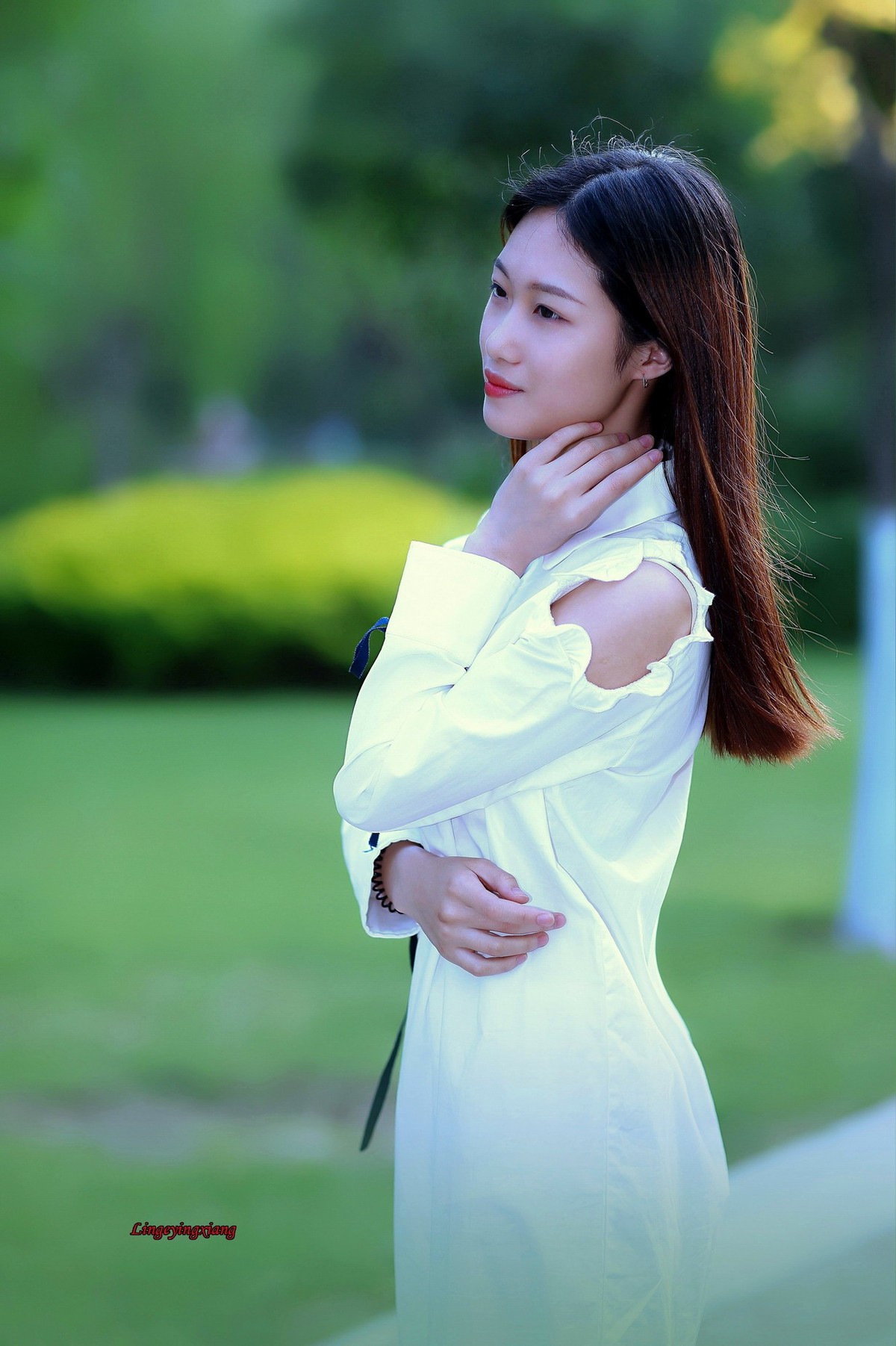 漂亮的大二女生南翠屏活动人像习拍