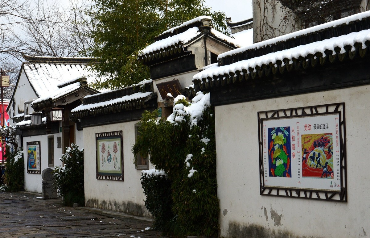 2018年1月26日-上海市嘉定区雪后风景