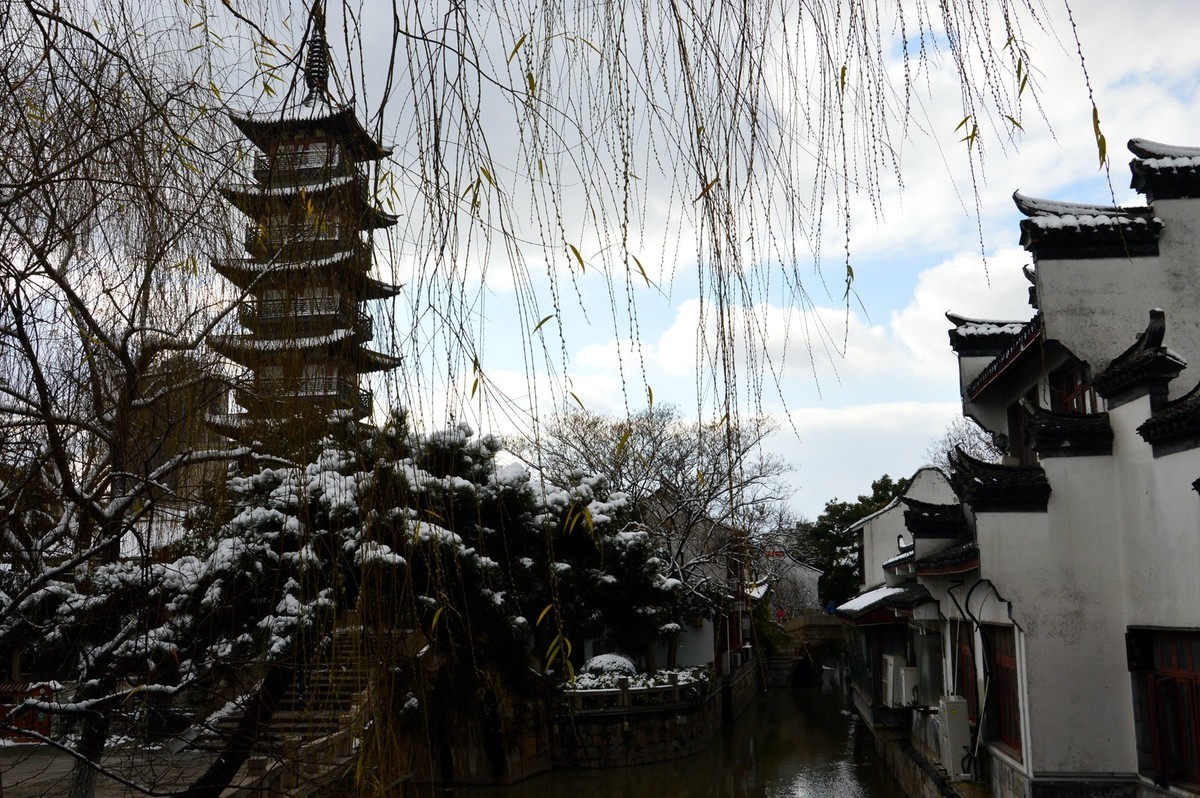 2018年1月26日-上海市嘉定区雪后风景