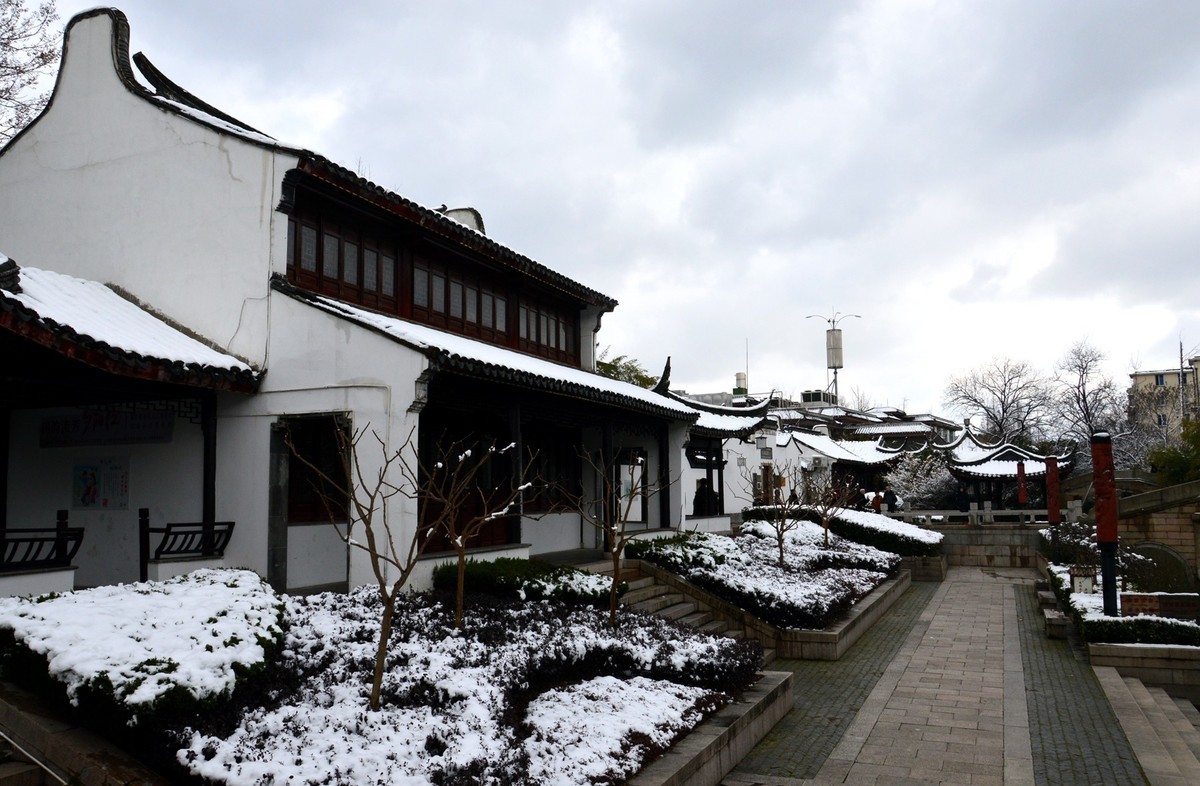 2018年1月26日-上海市嘉定区雪后风景