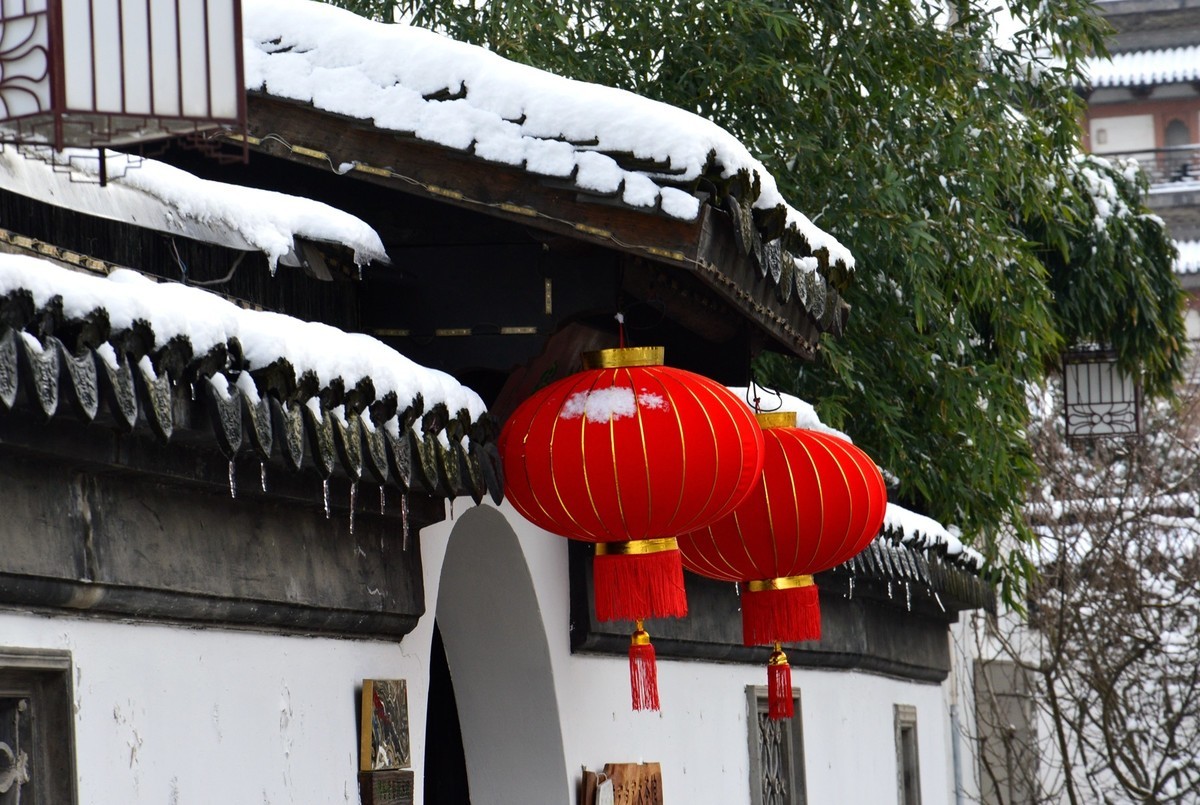 2018年1月26日-上海市嘉定区雪后风景