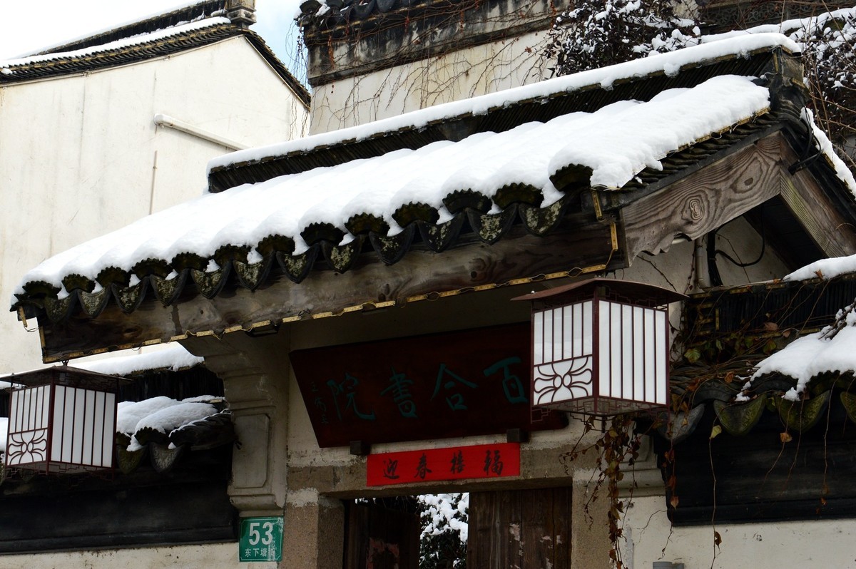 2018年1月26日-上海市嘉定区雪后风景