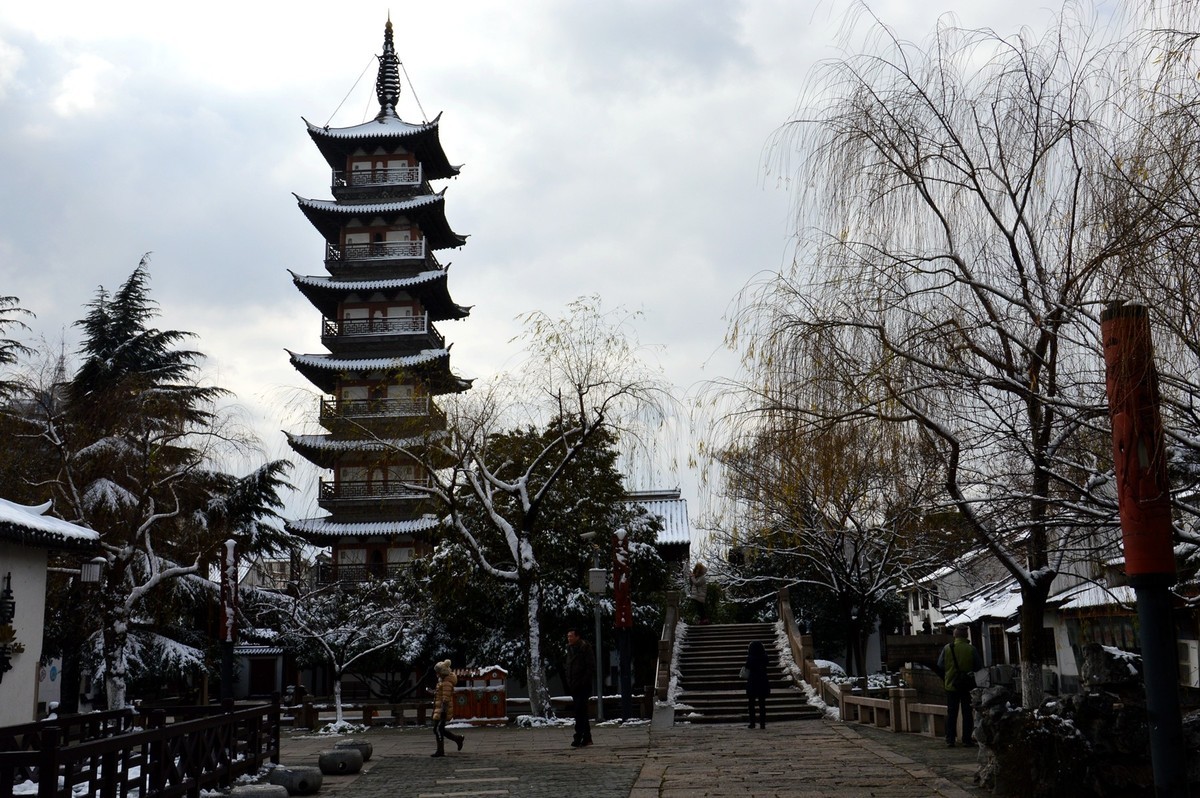 2018年1月26日-上海市嘉定区雪后风景