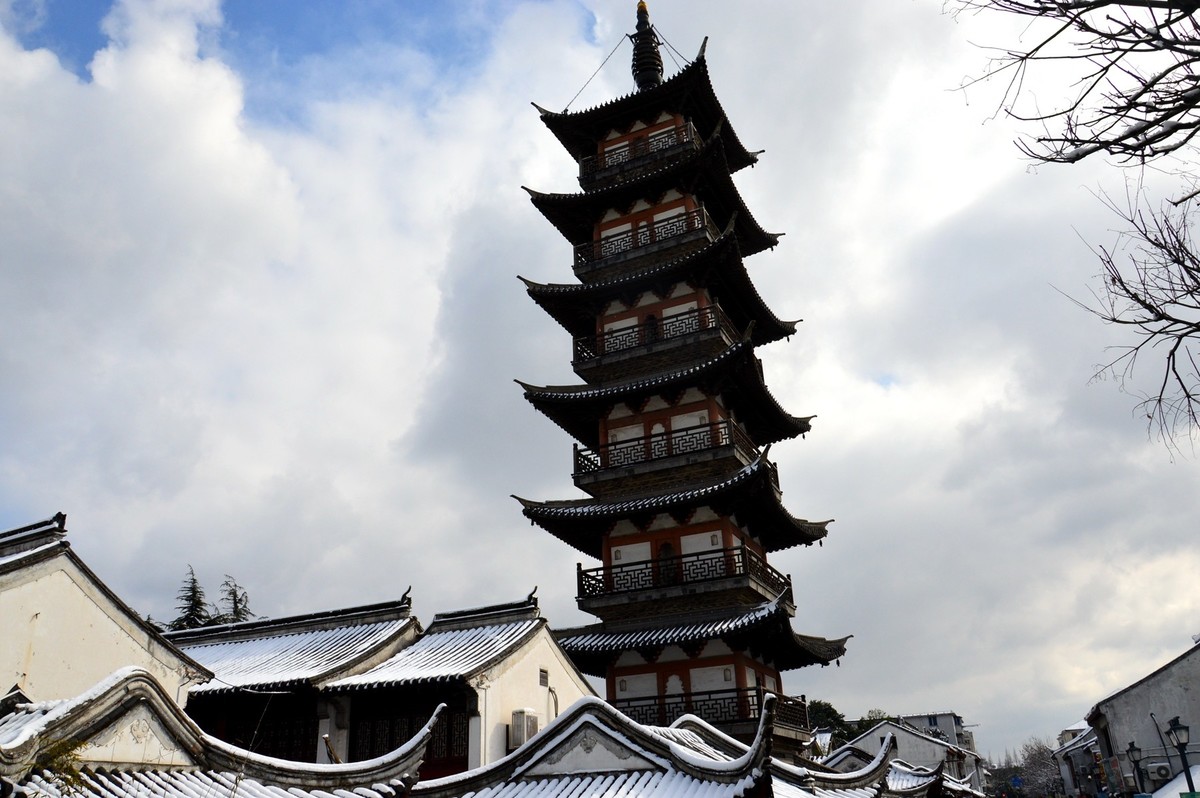 2018年1月26日-上海市嘉定区雪后风景