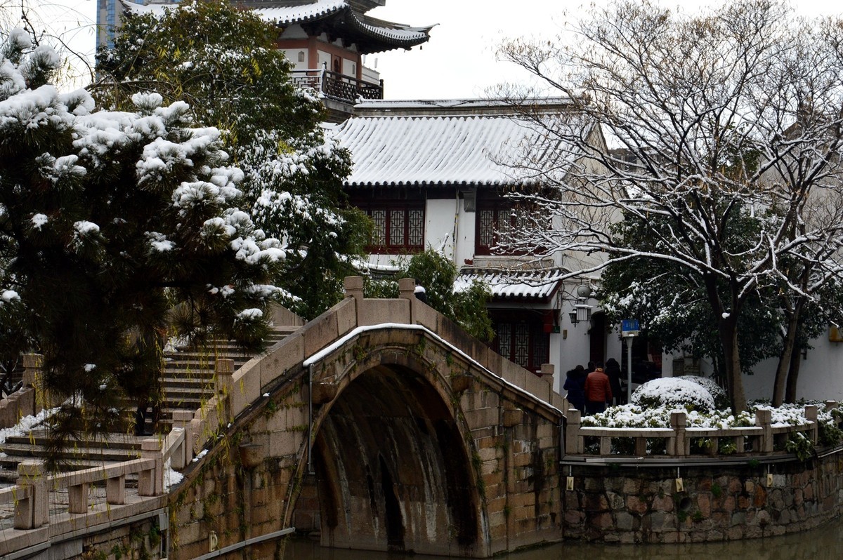 2018年1月26日-上海市嘉定区雪后风景