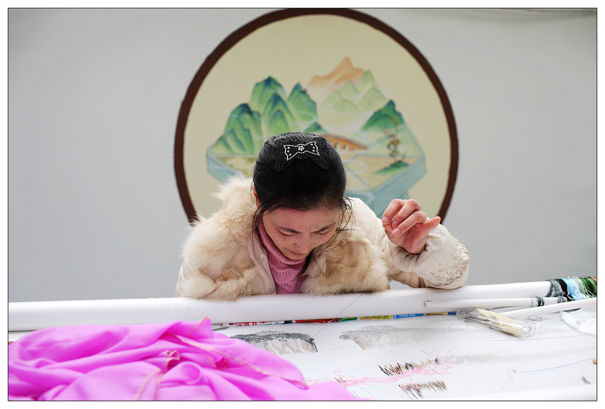 纪实  蜀绣的传承人