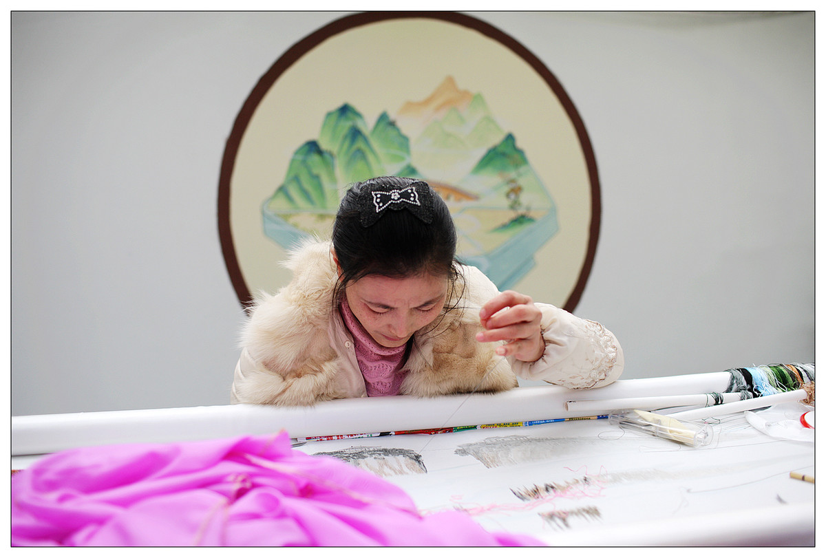 纪实  蜀绣的传承人