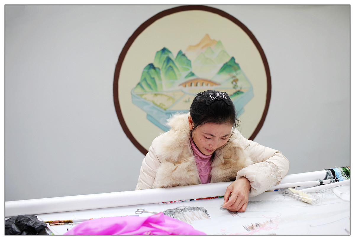 纪实  蜀绣的传承人