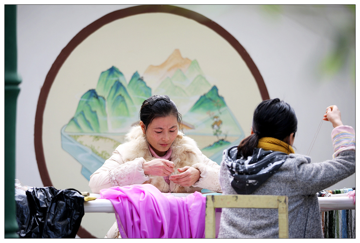 纪实  蜀绣的传承人