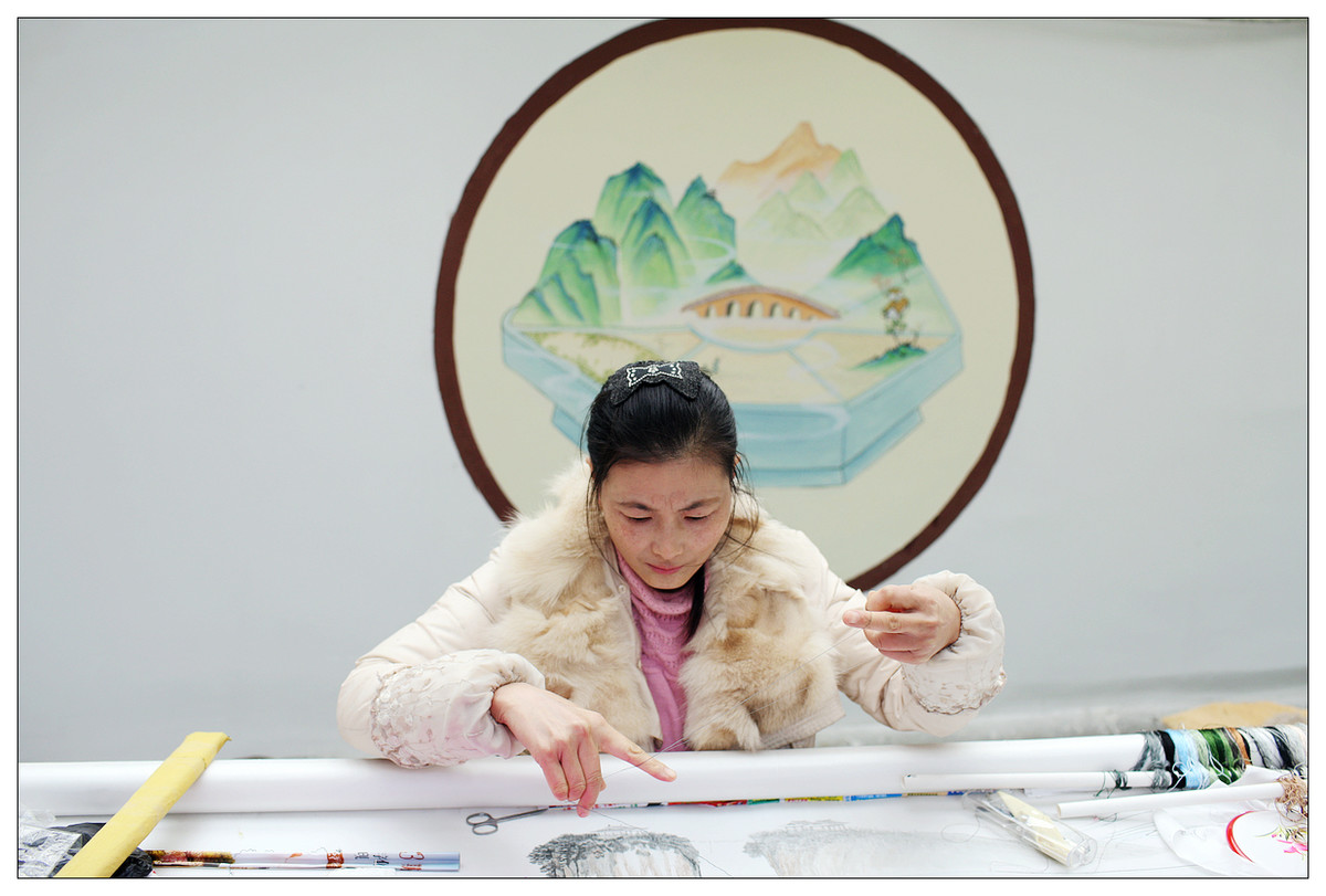 纪实  蜀绣的传承人