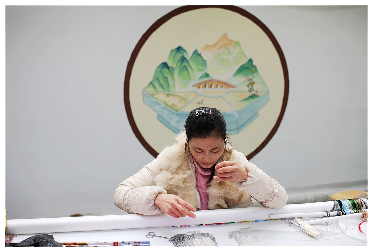 纪实  蜀绣的传承人