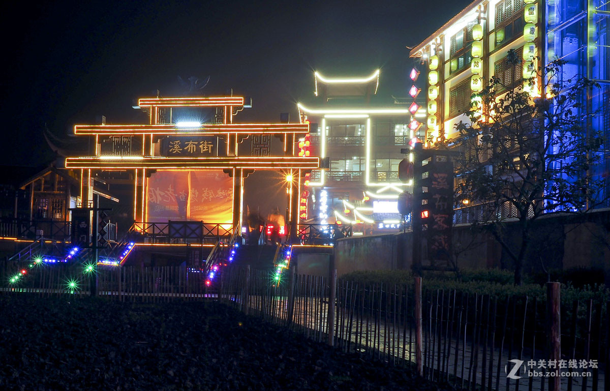 溪布街夜景