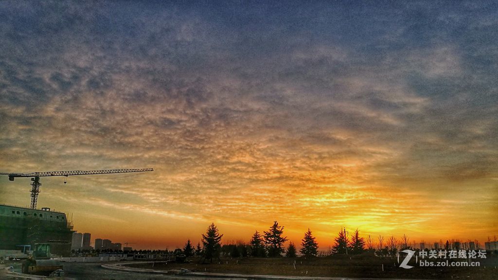 青岛中学工地的早晨