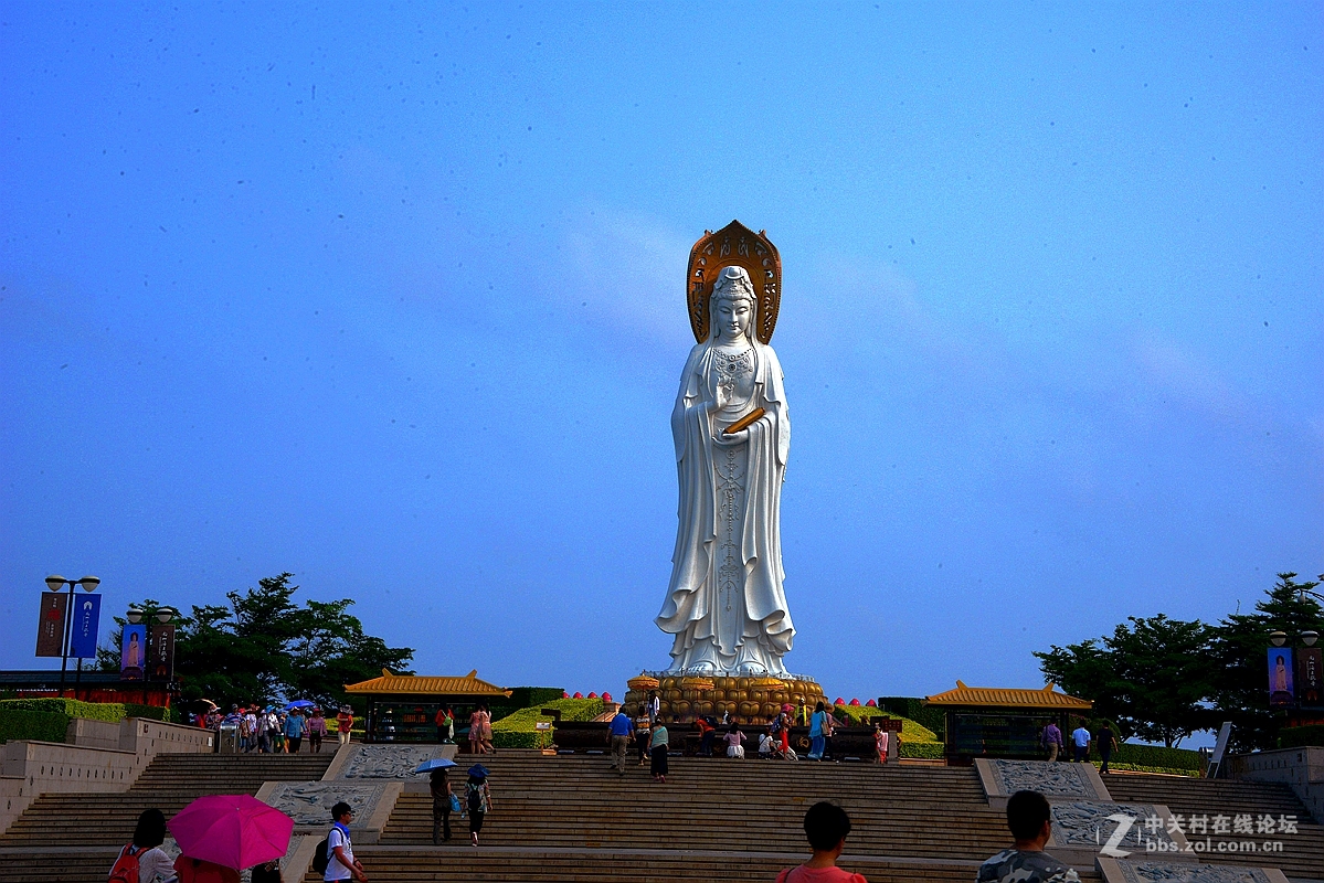 一組三亞【南山海上觀音圖片】去尼康鏡頭論壇學習,祝:論壇興旺!陳圍