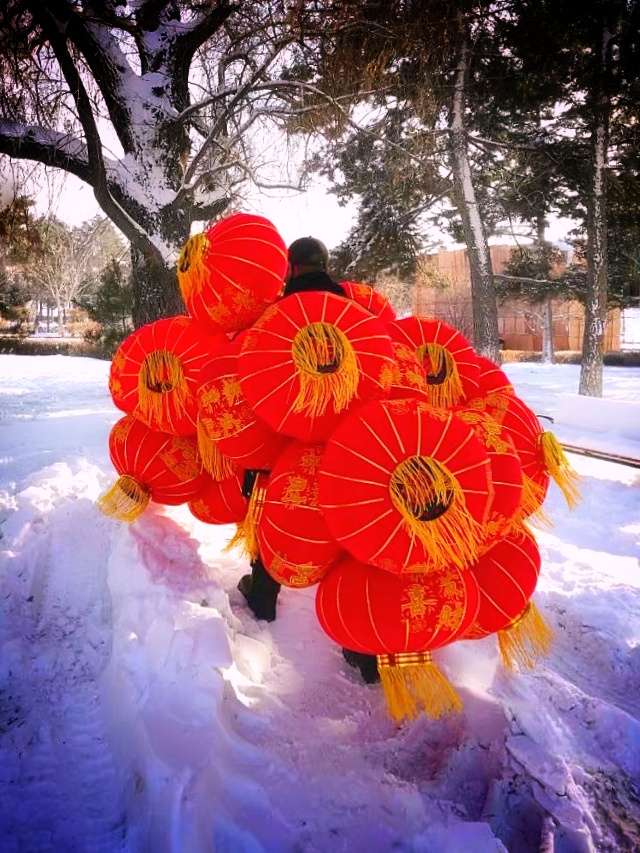 去岁的南湖～红红火火近了年味！