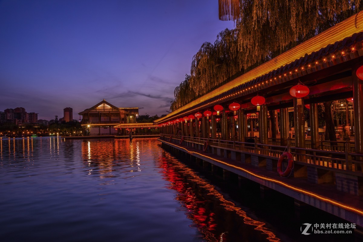 新手上路试贴发片：一组曲江夜景，希望多多指正！