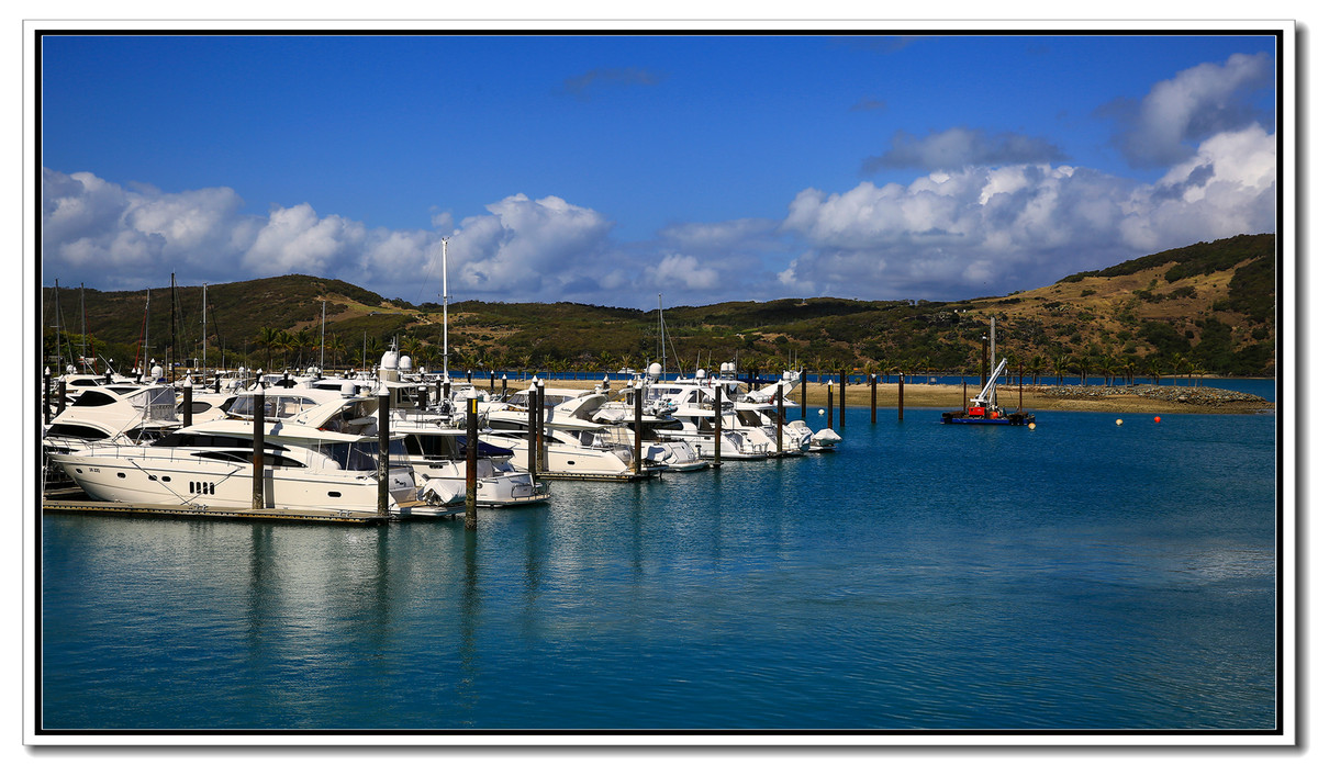 《汉密尔顿岛的游船码头》