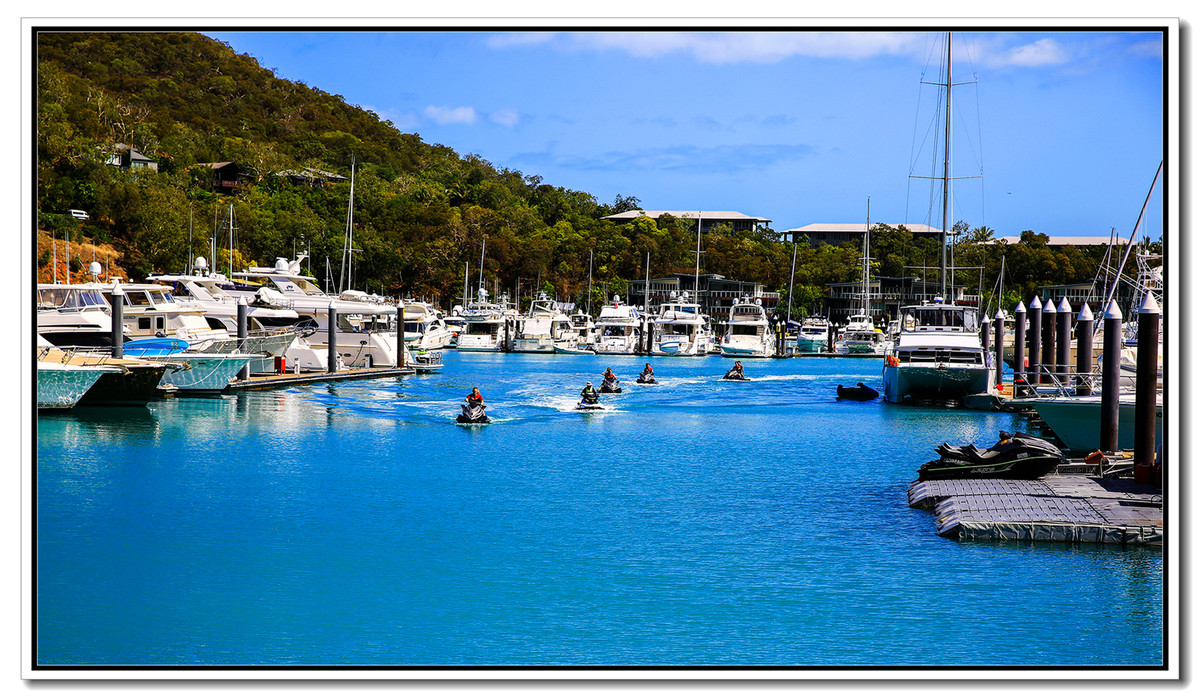 《汉密尔顿岛的游船码头》