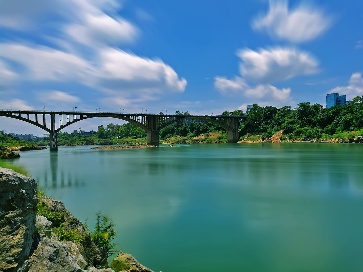 华为 P9 Plus慢门拍河流风光