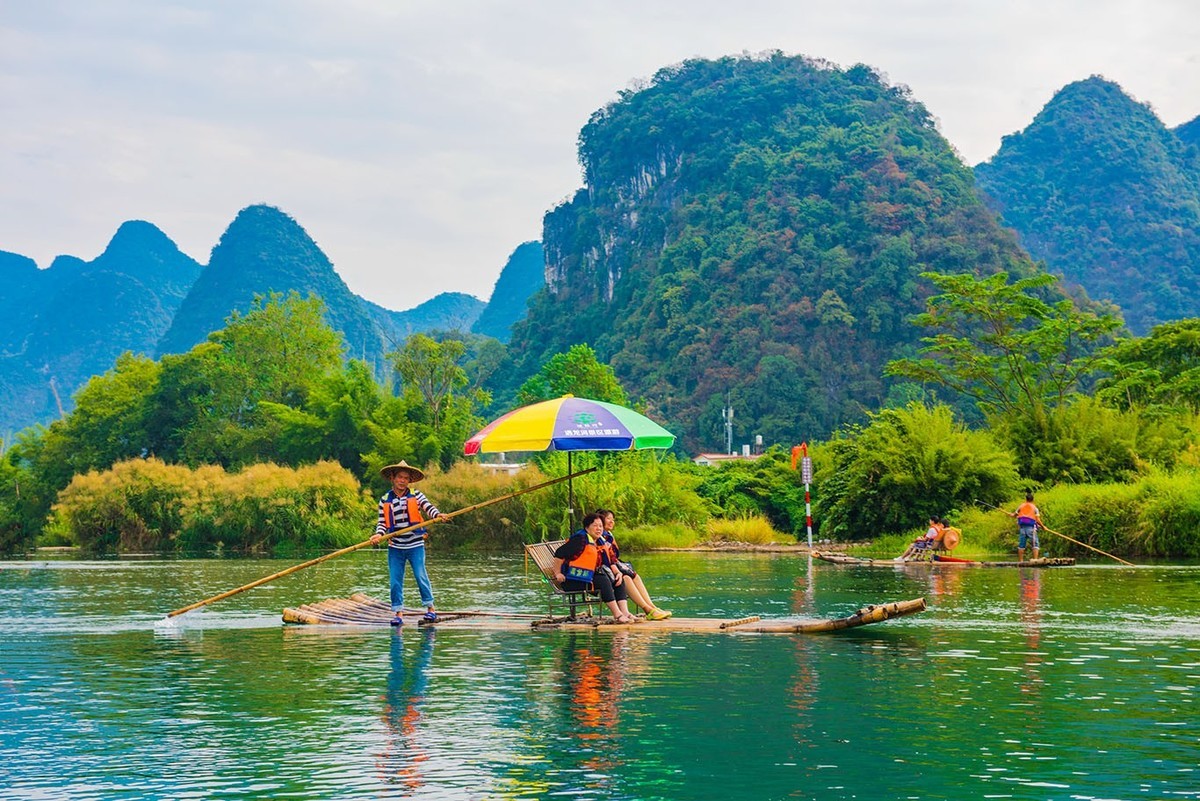 阳朔遇龙河漂流2