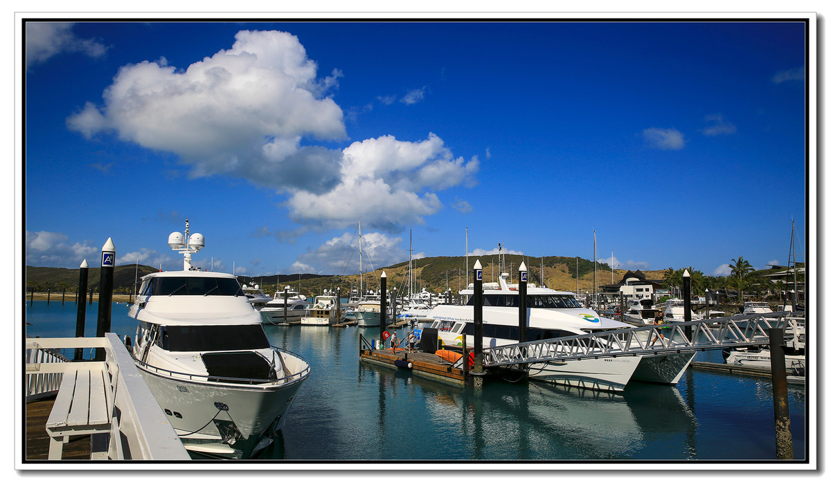 《汉密尔顿岛的游船码头》