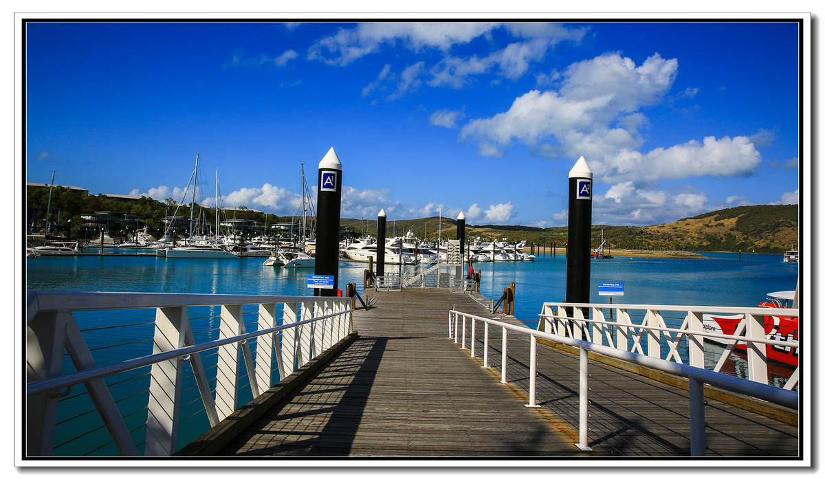 《汉密尔顿岛的游船码头》