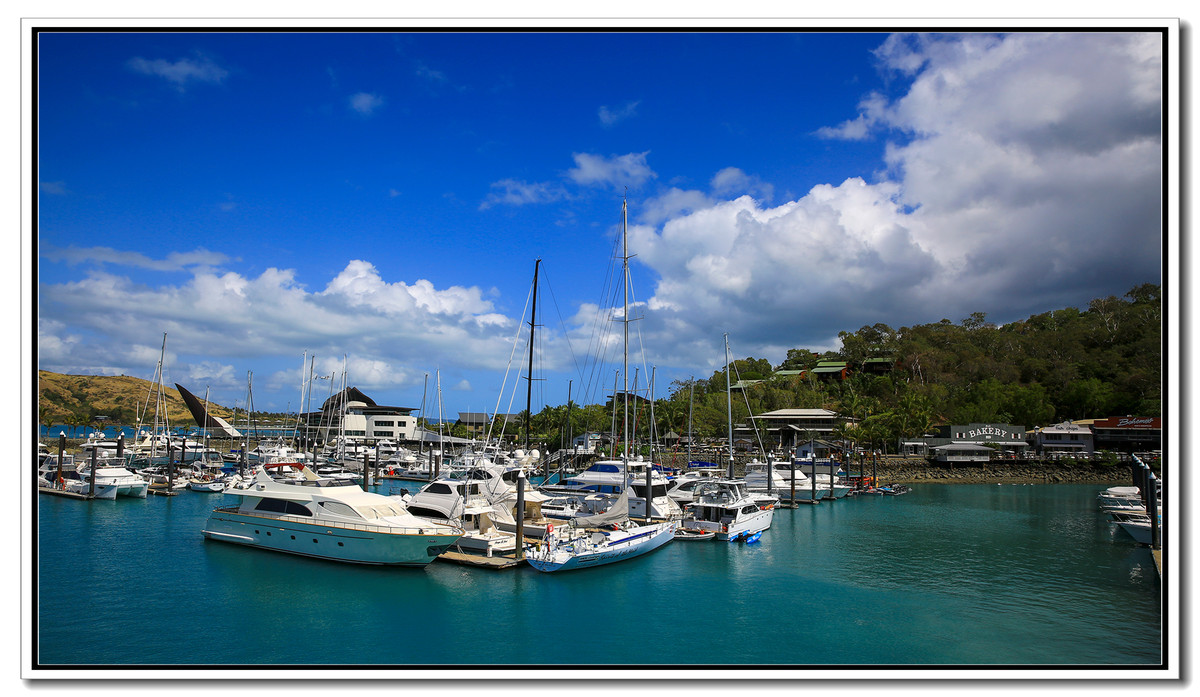 《汉密尔顿岛的游船码头》