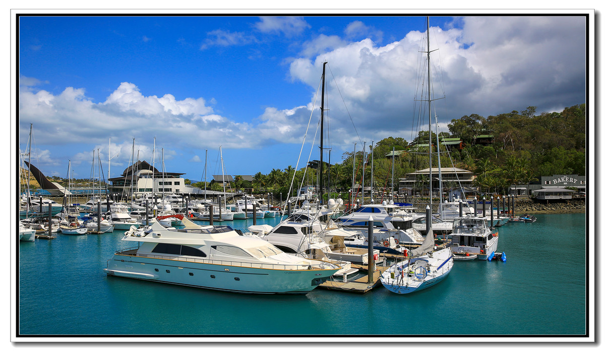 《汉密尔顿岛的游船码头》