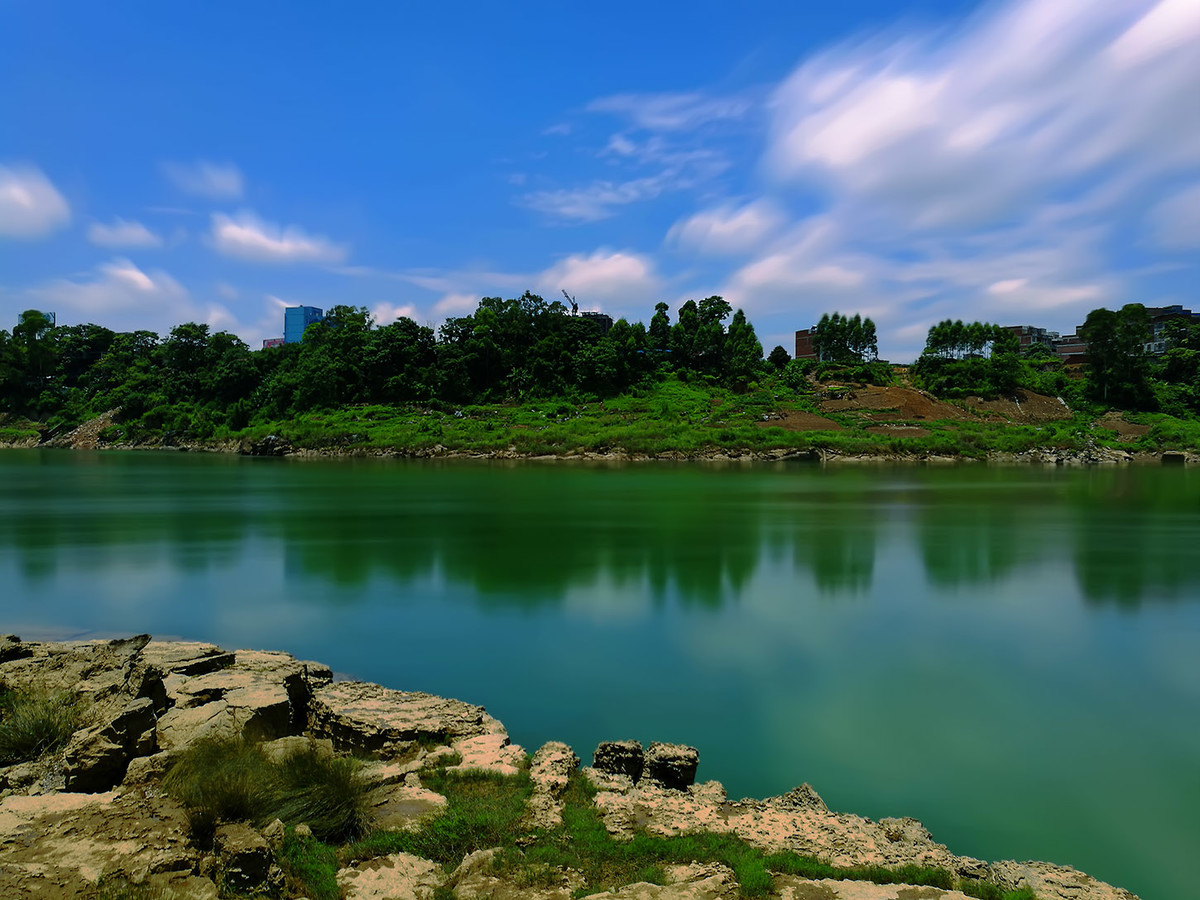 华为 P9 Plus慢门拍河流风光