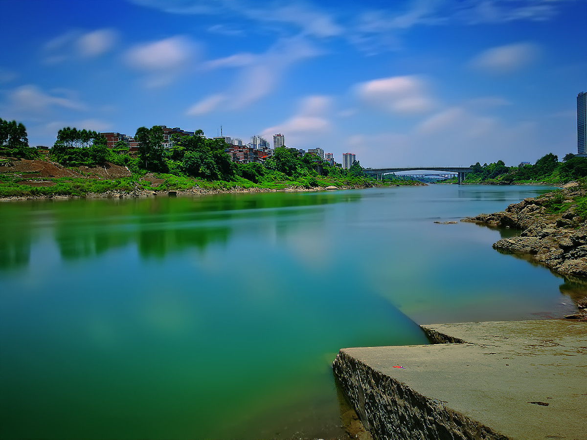 华为 P9 Plus慢门拍河流风光