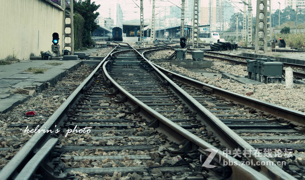 厦门铁路公园沿线漫步行走