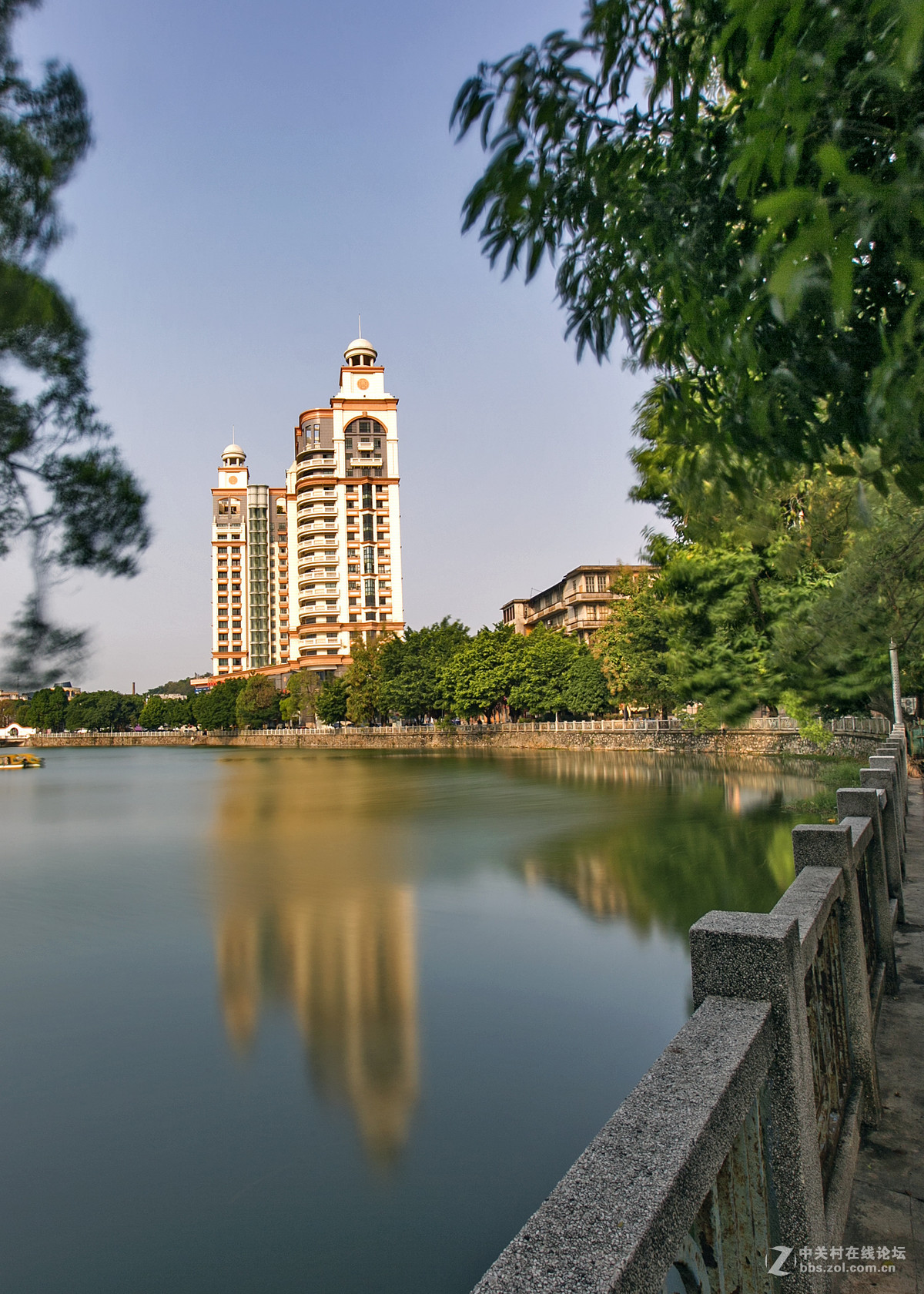 广东侨乡台山人工湖