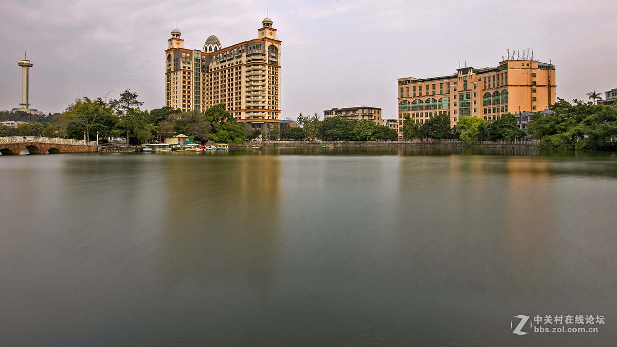 广东侨乡台山人工湖