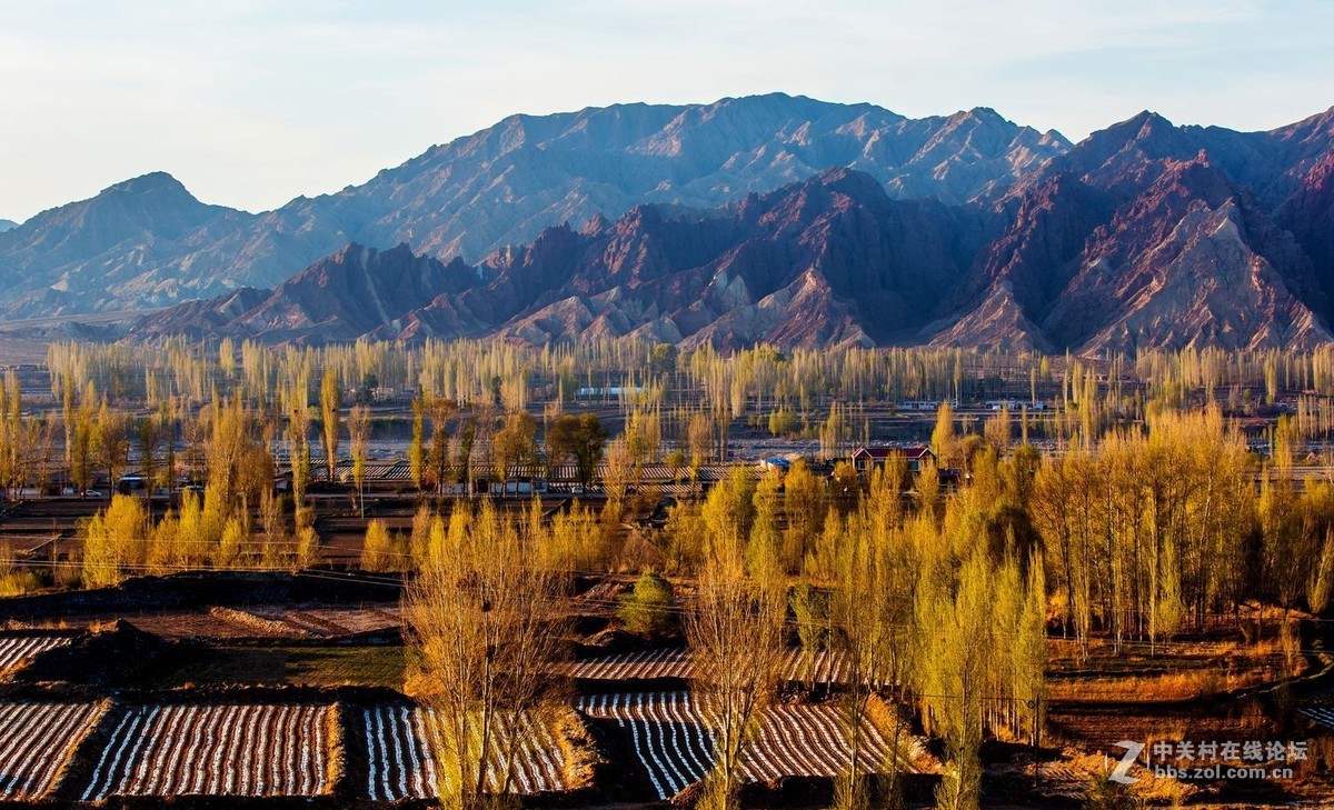 秀丽田园映霞晖（一）